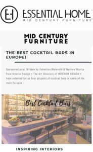 Essential Home - The Best Cocktail Bars in Europe