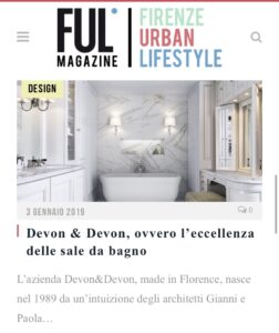 Ful Magazine - Devon&Devon, ovvero l'eccellenza delle sale da bagno