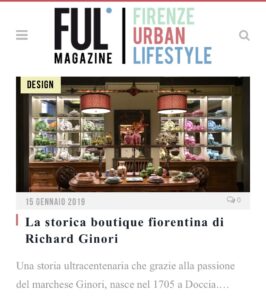 Ful Magazine - La storica boutique fiorentina di Richard Ginori