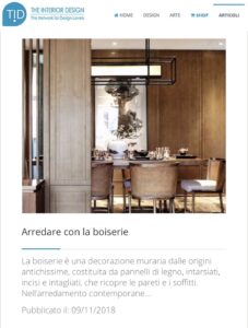 TID - Arredare con la boiserie